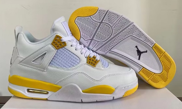 Air Jordan 4 Retro White Yellow